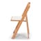 Atlas Commercial Products Wood Folding Chair, Natural with White Pad WFC5NTWC - alternate 2